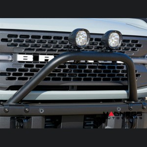 Ford Bronco Bull Bar - Front - Factory Bumper - ZROADZ - Standard - 4in Round White LED